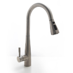 MOZART 7177 RIO MONOCOMANDO MESADA ACERO C/ROCIADOR