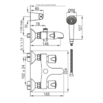 FV PAMPA DUCHA C/TRANSFERENCIA EXT - 0112/B6-CR - Imagen 2