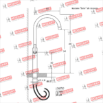 MOZART 9621 BROOKLYN MONOBLOCK MESADA EXTRA ALTA NEGRA - Imagen 3