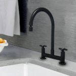 MOZART 7073 TEXAS MEZCLADORA MESADA "PICO J" C/C NEGRA - Imagen 2