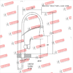 MOZART 9996 CALIFORNIA MONOCOMANDO MESADA CROMO C/ROCIADOR - Imagen 4