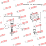 MOZART 9434 KABUL MONOCOMANDO DUCHA C/TRANSF CROMO - Imagen 3