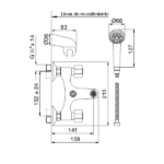 FV ARIZONA DUCHA C/TRANSFERENCIA EXT - 0112/B1P-CR - Imagen 2