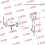 MOZART 2080 BOSTON MEZCLADORA DUCHA C/TRASNFERENCIA CROMO - Imagen 3