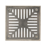 CASAL art 600 REJILLA 8 X 8  ACERO CON EMBUDO