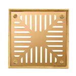 CASAL REJILLA  8  X  8  BRONCE CON EMBUDO