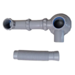 SIFON DOBLE PLAST MONARCA GRIS