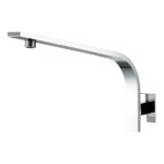 MOZART 8132 BRAZO LLUVIA "RECTANGULAR" 42 CM CURVO C/ROSETA