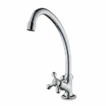 CANILLA  MESADA BRONCE CROMO AGUA FRIA