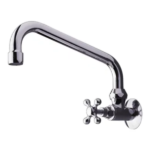 CANILLA ALTA COCINA PARED BRONCE CROMO AGUA FRIA