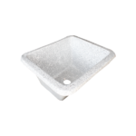 RUCO 204  PILETA DE FIBRA SIN MESADA 40X35 GRIS / BEIGE