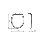 FERRUM ASIENTO ORIGINAL ANDINA CIERRE SUAVE - Imagen 2