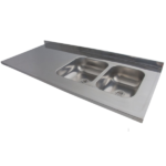 DHIN MESADA ACERO 1.40X0.60 BACHA DOBLE