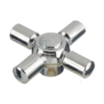 VOLANTE PLASTICO CRUZ CROMO