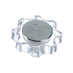 VOLANTE PLASTICO AZABACHE PLANO CRISTAL