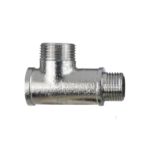 TEE DERIVACION BRONCE/CROMO P/BRAZO LLUVIA