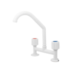 MEZCLADORA COCINA MESADA PLASTICA BLANCA ITEPA