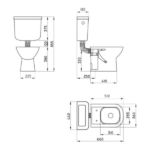 FERRUM DEPOSITO DE COLGAR BARI SIMPLE 6 LTS - DKC6F-B - Imagen 2