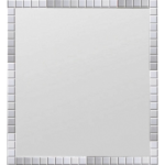 ESPEJO KUBIC 60 X 66 BCO / ARLEQUIN / TRAVERTINO