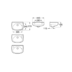 ROCA LAVATORIO IBIS 1 AG - Imagen 2