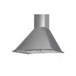 CAMPANA PIRAMIDAL ACERO FRENTE CURVO C/ FILTRO Y LUZ art 470