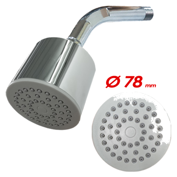 Ducha plástica tubo con brazo Mozart 2112
