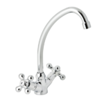 GENEBRE MONOBLOCK COCINA MESADA CURVO CROMO