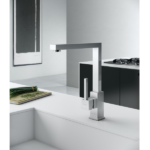 GENEBRE MONOCOMANDO COCINA MESADA "CUBIK" CROMO - Imagen 2