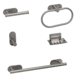MOZART 9342 LONDON SET 5 PIEZAS P/BAÑO ACERO