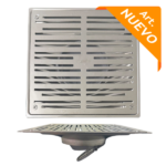 MOZART 9803 REJILLA 10 X 10 CM ACERO INOX
