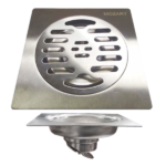 MOZART 7308 REJILLA 10 X 10 CM ANTI PELOS 1,5 ESP ACERO INOX