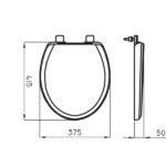 FERRUM ASIENTO ORIGINAL HERRAJE PLASTICOS ANDINA - TFX-B - Imagen 2