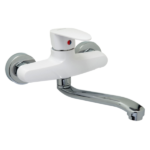 MOZART 7490 DOHA MEZCL MONOCOMANDO PARED PICO BAJO ABS BCO