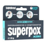 SUPRABOND SUPERPOX SUPERADHESIVO ACERO ESTUCHE 25 GR