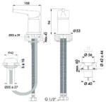 FV ALBA MONOC. BIDET S/TRANSF CROMO - 0189.01/G9 - Imagen 2