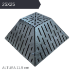 REJILLA PROTEC CHAPA 25 × 25 × 11,5