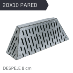 REJILLA PROTEC CHAPA 20 × 10 × 8 PARED