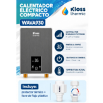 KLOSS CALENTADOR DE AGUA ELECTRICO COMPACTO GRIS - Imagen 2